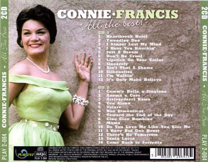 CD Connie Francis ‎– All The Best - NOVO