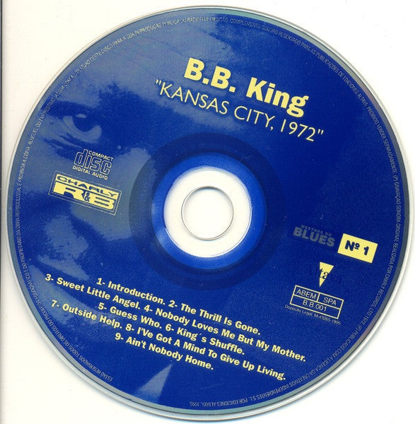 CD B.B. King ‎– Kansas City, 1972 - USADO