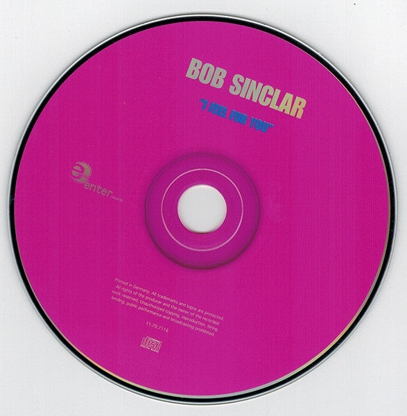 CD Bob Sinclar ‎– I Feel For You - USADO