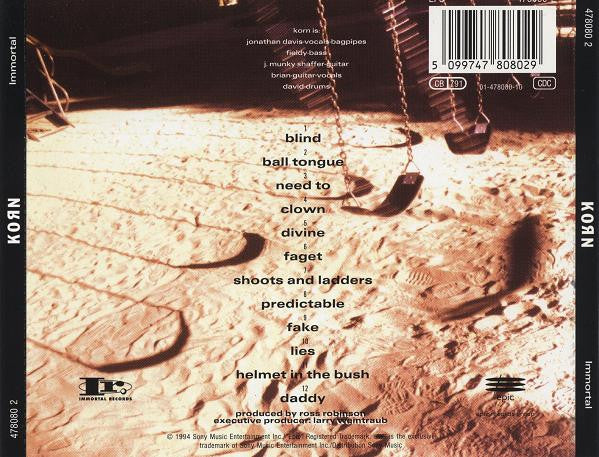 CD Korn ‎– Korn - USADO