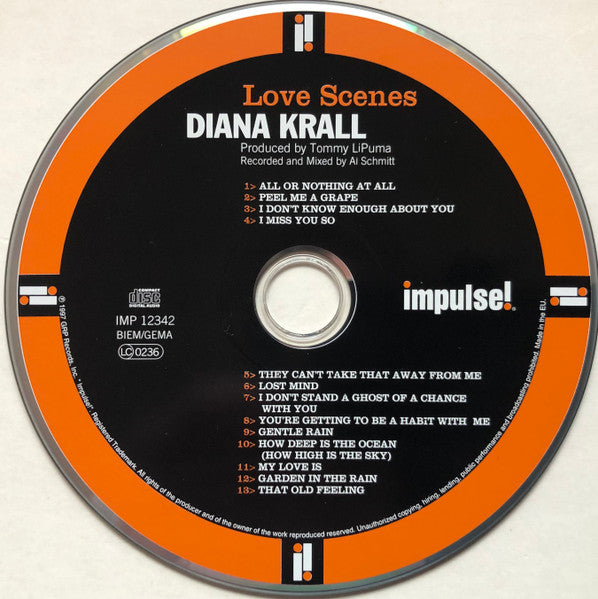 CD Diana Krall ‎– Love Scenes - USADO