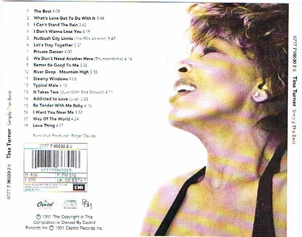 CD Tina Turner ‎– Simply The Best - USADO