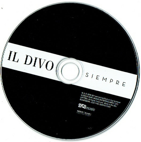 CD Il Divo ‎– Siempre - USADO