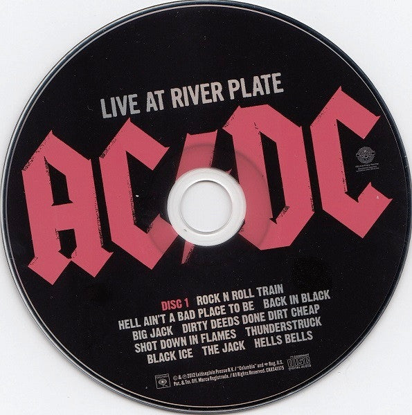 CD AC/DC ‎– Live At River Plate 2 CDS Digipack - USADO