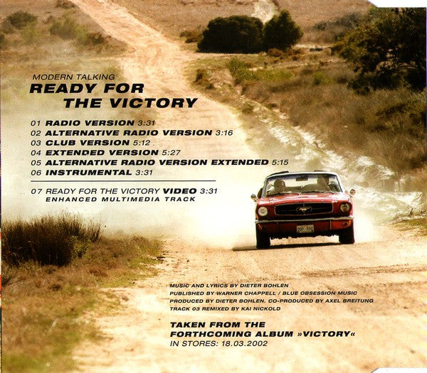 CD Modern Talking – Ready For The Victory - USADO