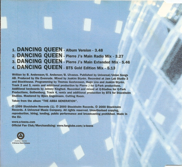 CD A*Teens – Dancing Queen - USADO