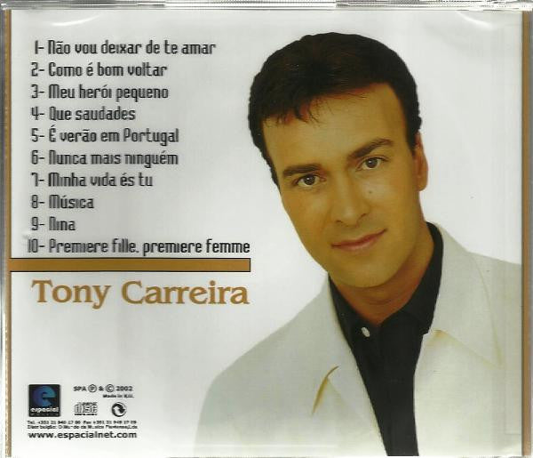 CD Tony Carreira – Não Vou Deixar De Te Amar - USADO