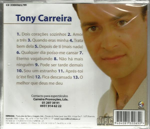 CD Tony Carreira – Dois Corações Sozinhos - USADO