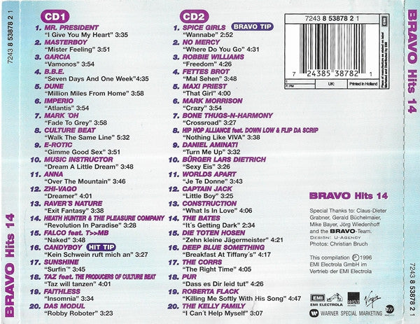 CD Various ‎– Bravo Hits 14 - USADO