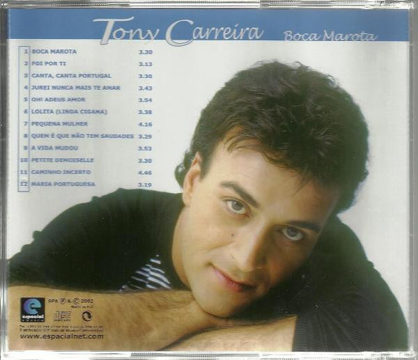 CD Tony Carreira ‎– Boca Marota - USADO