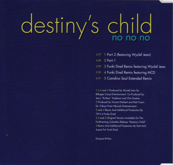 CD Destiny's Child ‎– No No No - USADO
