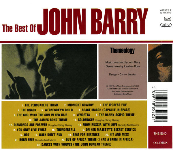 CD John Barry ‎– The Best Of John Barry - Themeology - USADO