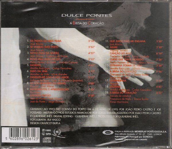CD Dulce Pontes – A Brisa Do Coração - USADO