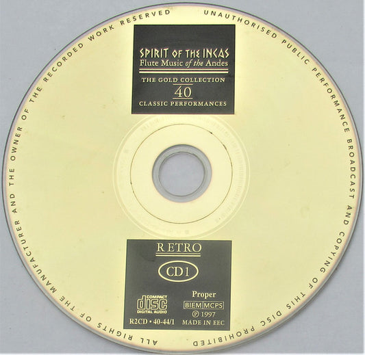 CD Various ‎– Spirit Of The Incas - Flute Music Of The Andes 2 CDS - USADO