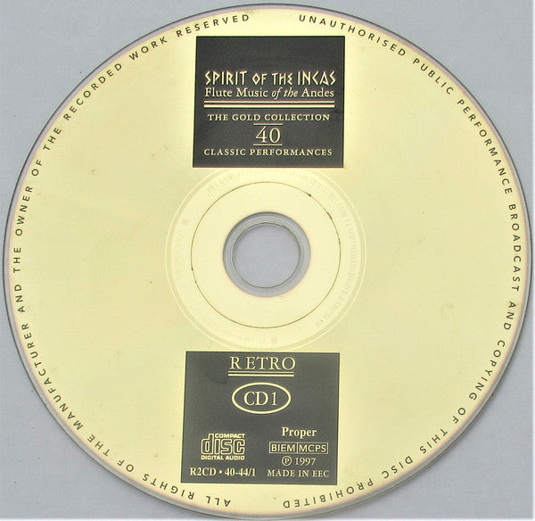 CD Various ‎– Spirit Of The Incas - Flute Music Of The Andes 2 CDS - USADO