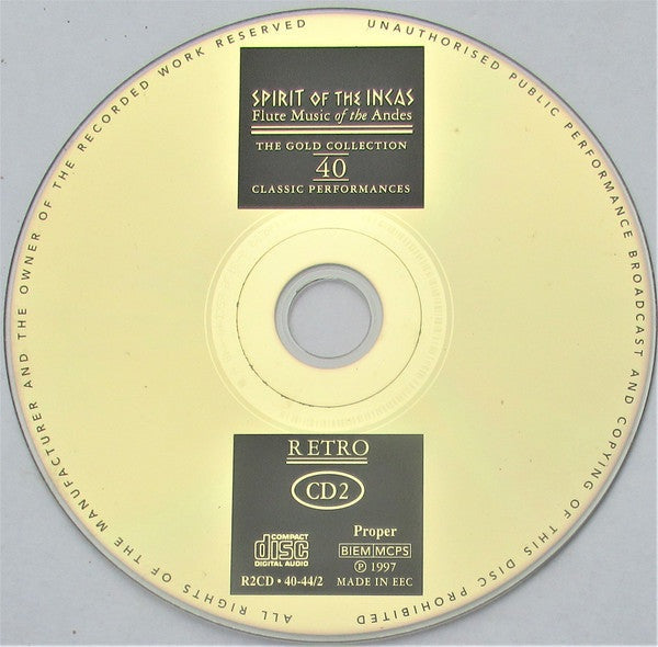 CD Various ‎– Spirit Of The Incas - Flute Music Of The Andes 2 CDS - USADO