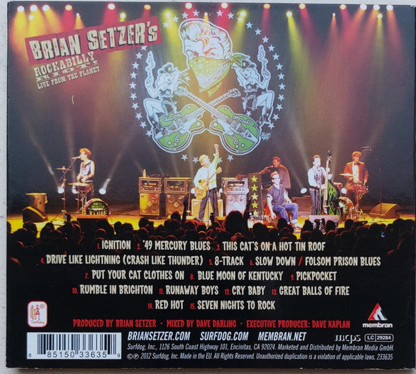 CD Brian Setzer ‎– Rockabilly Riot! Live From The Planet Digipack - USADO