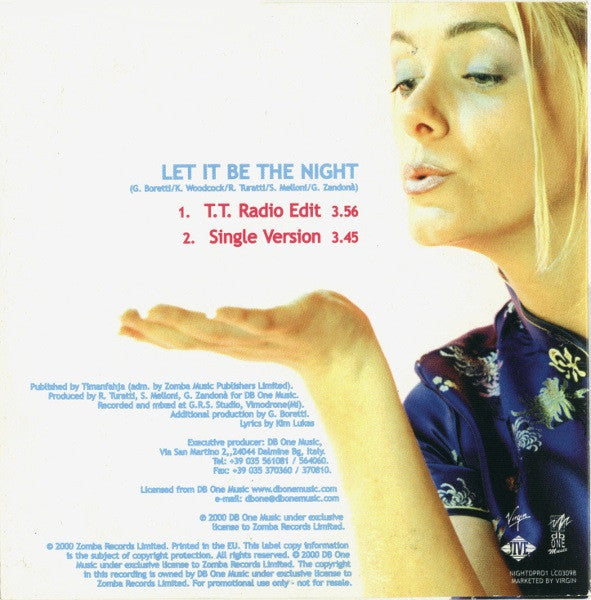 CD Kim Lukas ‎– Let It Be The Night Single-Promo - NOVO