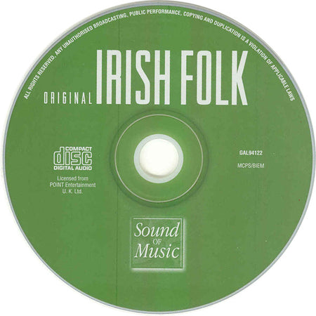 CD Various ‎– Original Irish Folk - NOVO