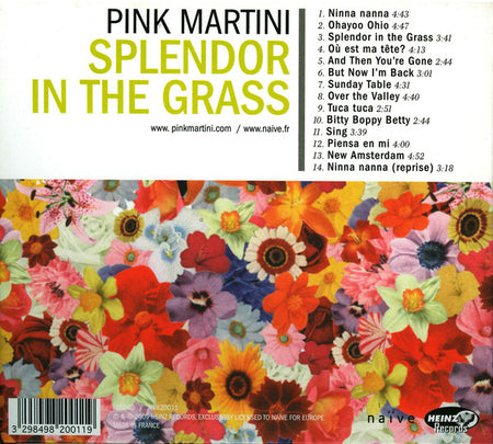 CD Pink Martini – Splendor In The Grass - USADO