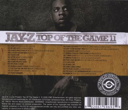 CD Jay-Z – Top Of The Game II CD, Mixtape, Unofficial Release- NOVO