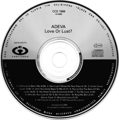 CD Adeva – Love Or Lust? - USADO