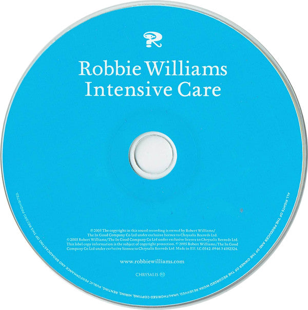 CD + DVD Robbie Williams ‎– Intensive Care - USADO