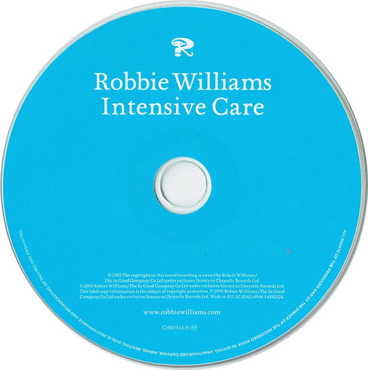 CD + DVD Robbie Williams ‎– Intensive Care - USADO