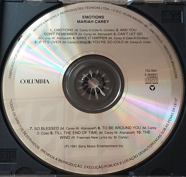 CD Mariah Carey – Emotions - USADO