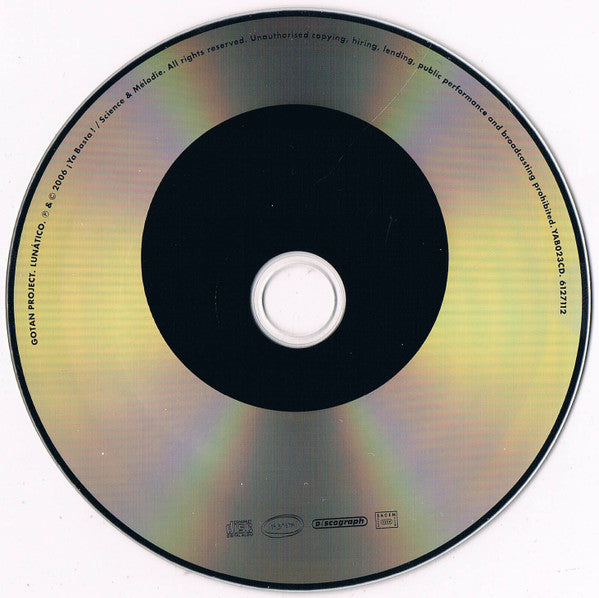 CD Gotan Project ‎– Lunático - USADO