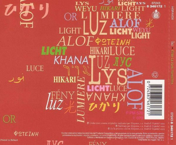 CD Luz ‎– Como La Flor Prometida - USADO