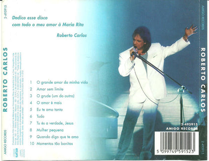 CD Roberto Carlos ‎– Amor Sem Limite - USADO