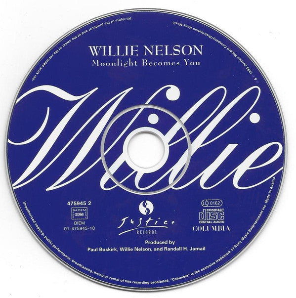 CD Willie Nelson ‎– Moonlight Becomes You - USADO