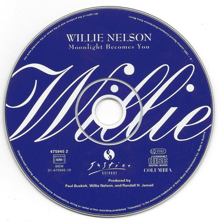 CD Willie Nelson ‎– Moonlight Becomes You - USADO