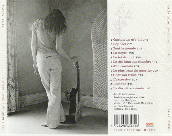 CD Carla Bruni – Quelqu'un M'a Dit - USADO