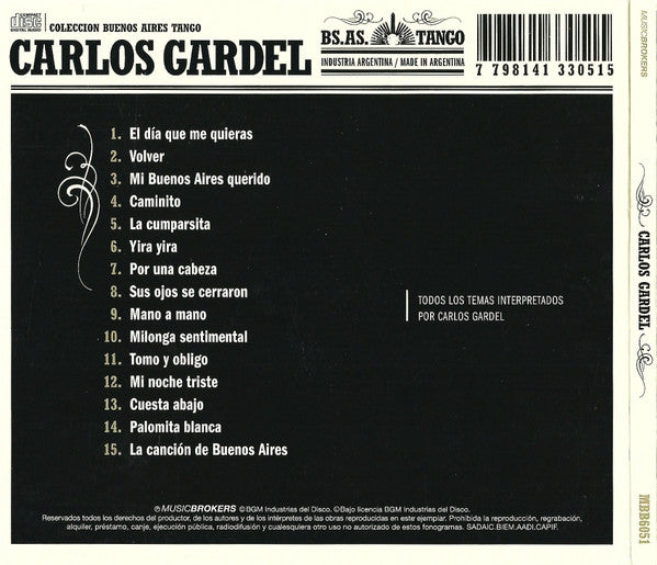 CD Carlos Gardel – El Zorzal Criollo Digipack - USADO