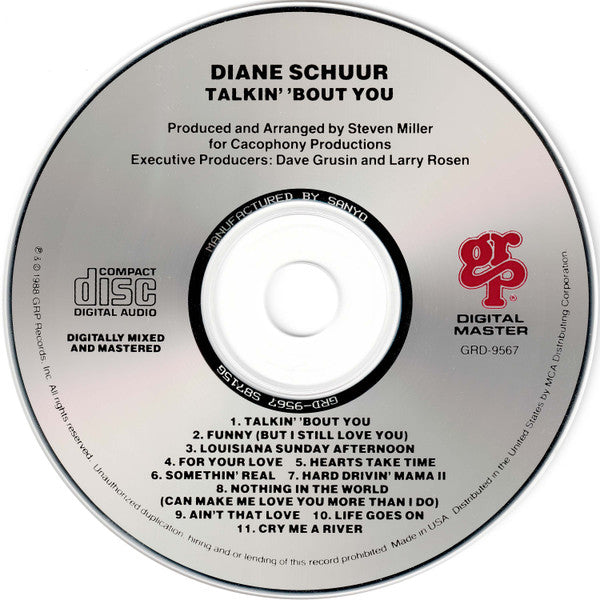 CD Diane Schuur ‎– Talkin' 'Bout You - USADO