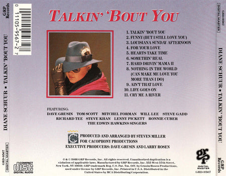 CD Diane Schuur ‎– Talkin' 'Bout You - USADO