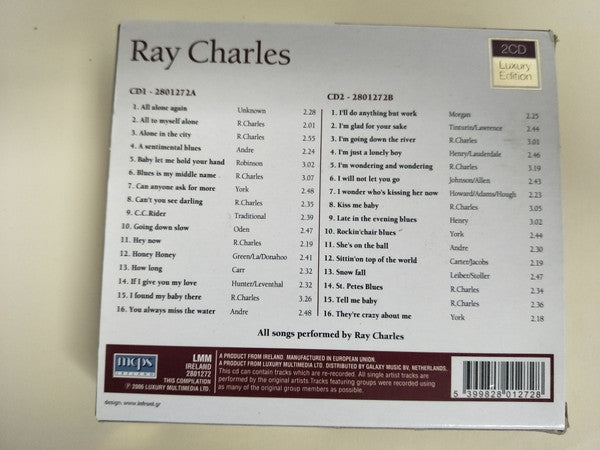 CD Ray Charles – Ray Charles 2CD - USADO