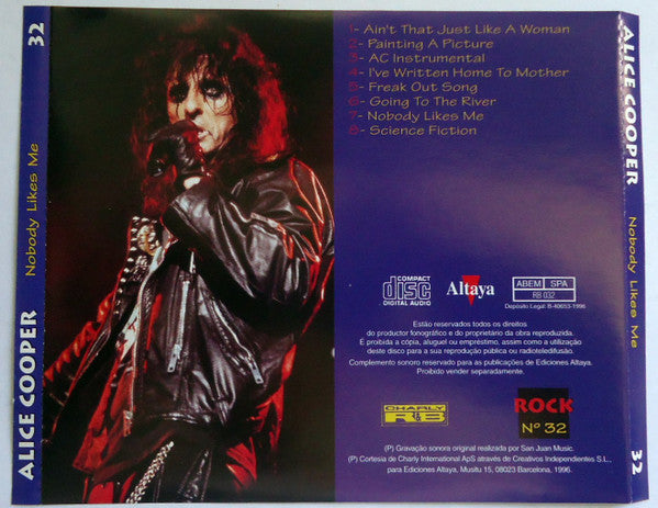 CD Alice Cooper – Nobody Likes Me - USADO