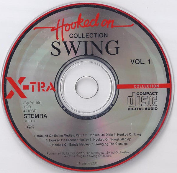 CD The Kings Of Swing Orchestra, Larry Elgart & His Manhattan Swing Orchestra* ‎– Hooked On Swing - Vol. 1 - NOVO