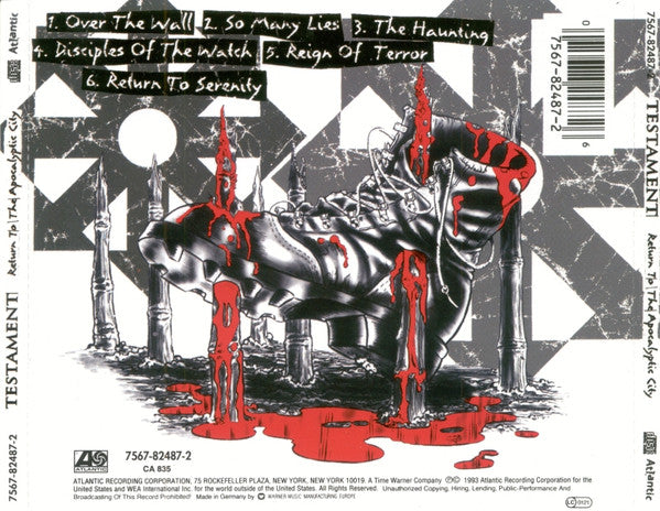 CD Testament – Return To The Apocalyptic City - USADO