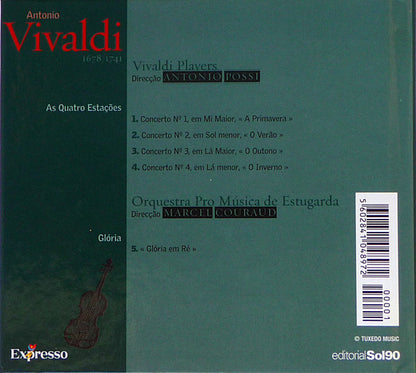 CD Antonio Vivaldi, Vivaldi Players, Pro Musica Orchestra Stuttgart – Grandes Compositores 1: Antonio Vivaldi - USADO
