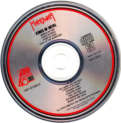 CD Manowar ‎– Kings Of Metal - USADO
