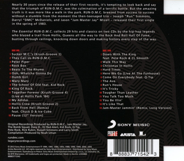 CD The Essential Run-D.M.C. 2 CDS - USADO