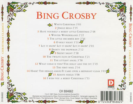 CD Bing Crosby – Christmas Classics - NOVO