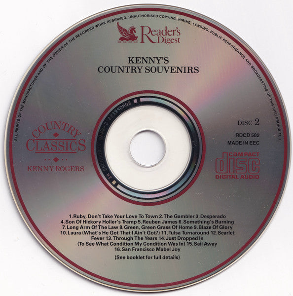 CD Kenny Rogers – Country Classics 3CDS - USADO