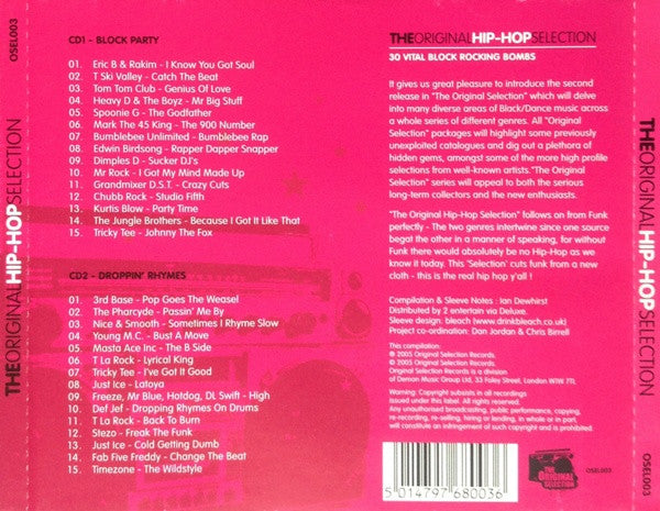 CD Various – The Original Hip Hop Selection - USADO