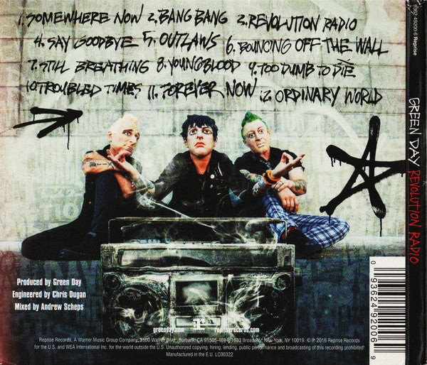 CD Green Day ‎– Revolution Radio Digipack - USADO