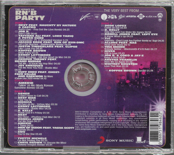 CD Various – The Legacy Of RnB Party 3 CDS - NOVO